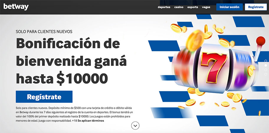 betway bono casino apuestas online argentina