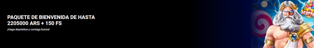Bono de bienvenida del casino online de WePari Argentina
