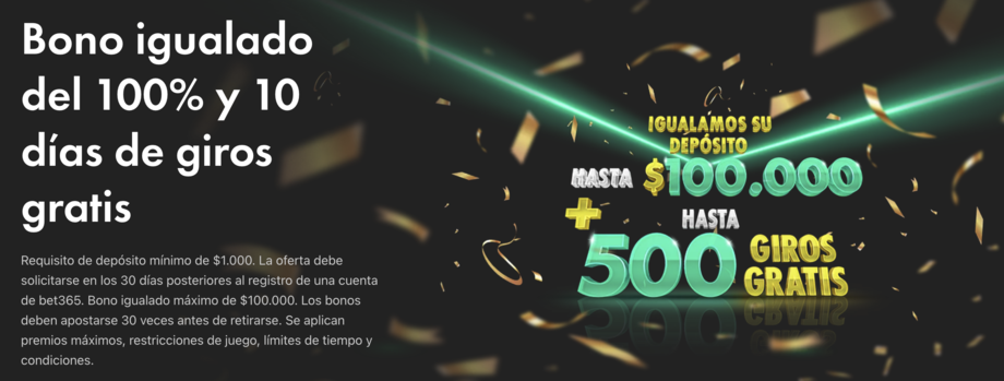 bono bienvenida bet365 casino argentina