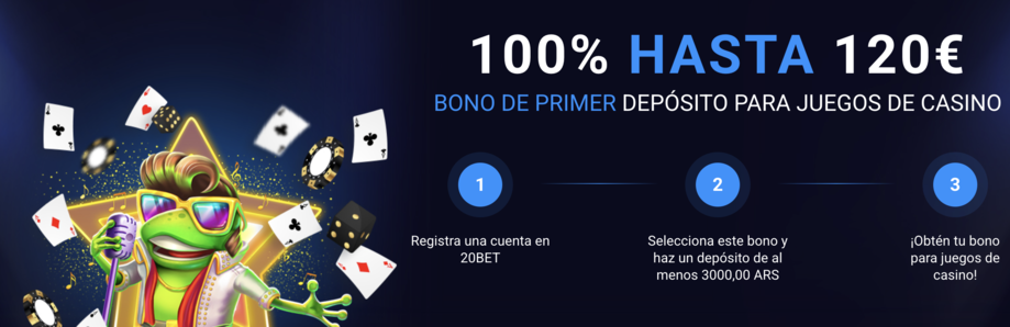 20bet casino bono bienvenida argentina