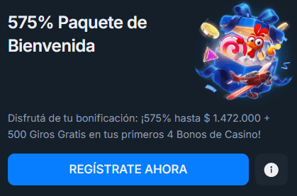 Bono de bienvenida de Casino en Casongo