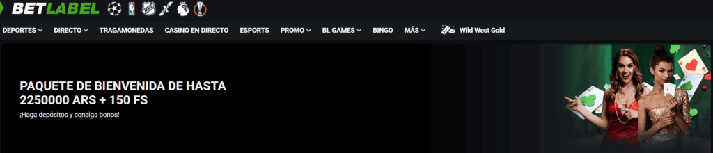 Captura del bono de giros gratis de Betlabel