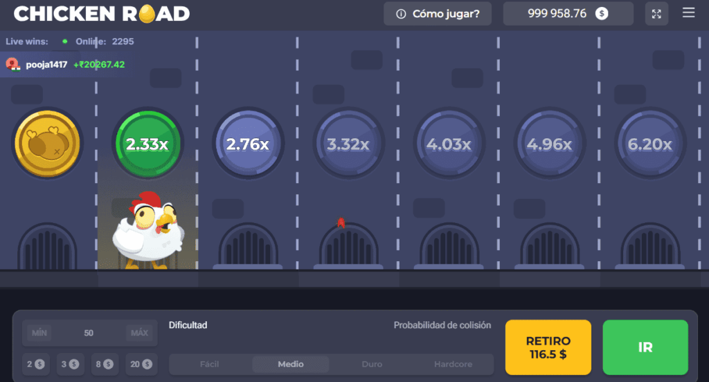 Captura del juego Chicken Road