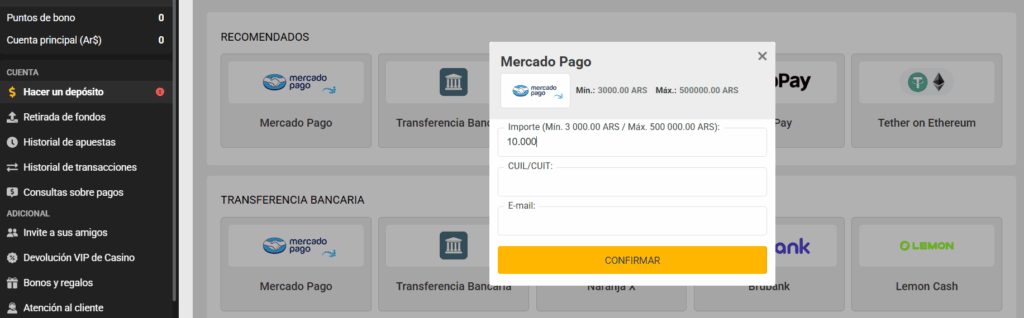 Segundo paso para coobrar los giros gratis en Melbet