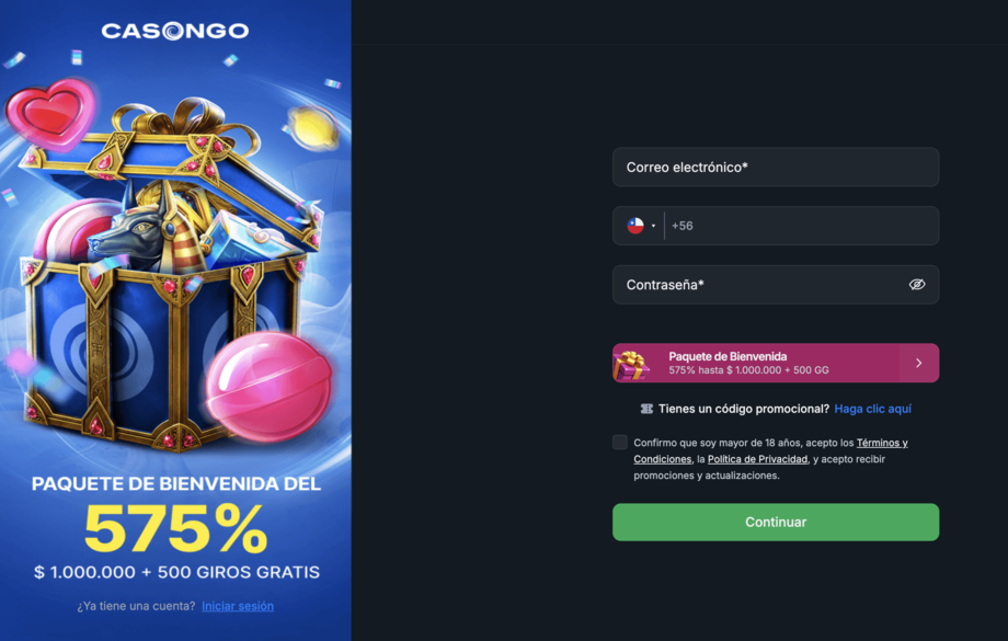 casongo bono casino chile
