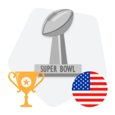 Tabla 2 columnas para los mejores sitios de apuestas del Super Bowl en EEUU