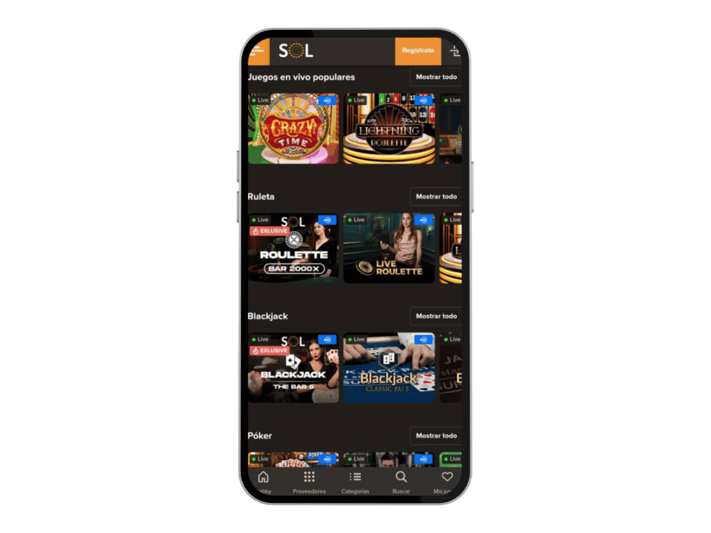 sol casino vista previa movil 2