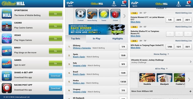 App de William Hill en Android