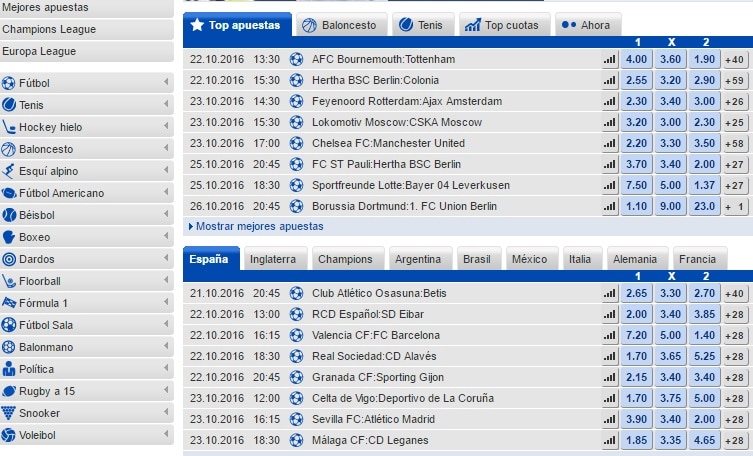 Apuestas deportivas MyBet