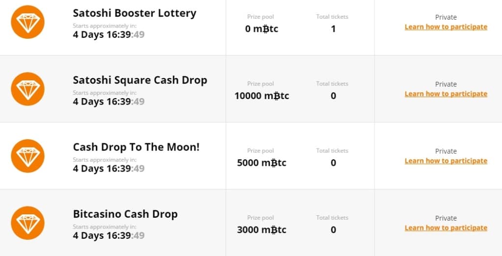 Bitcasino Lotería