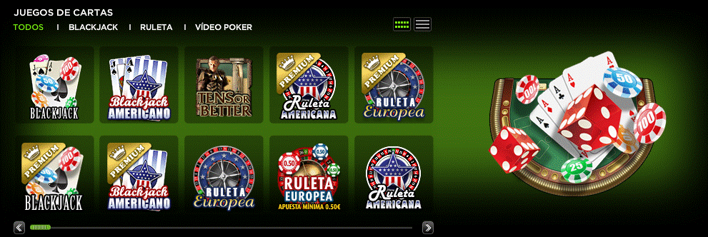 888Casino juegos de cartas y mesa