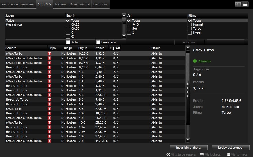 bwin Poker bono Sit&Go