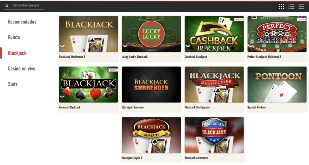 Sportium Casino Blackjack