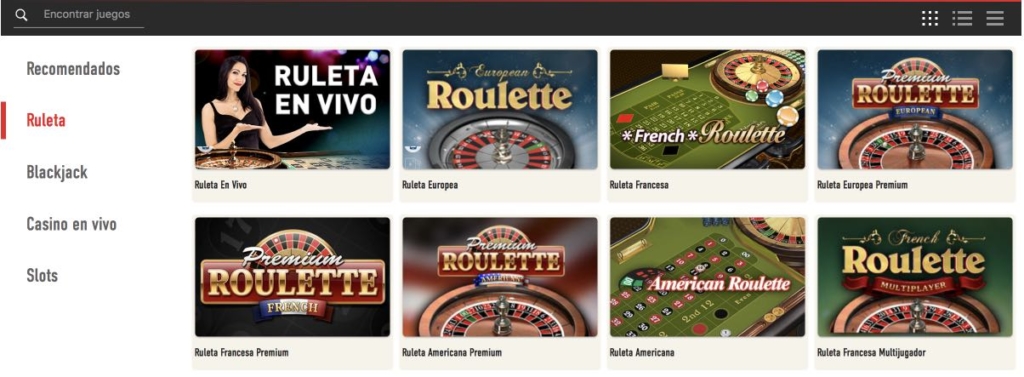 Sportium Casino Ruleta