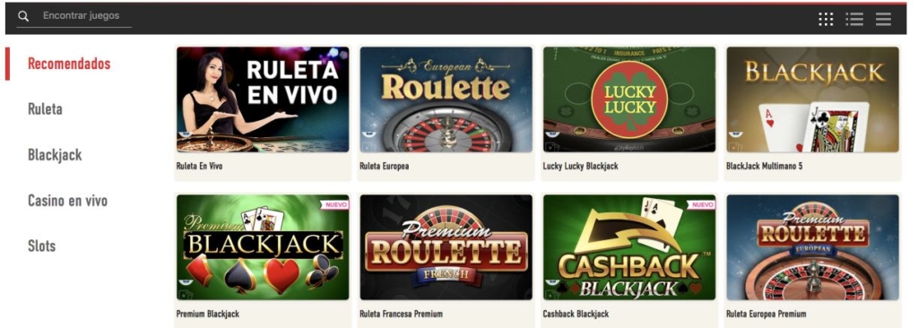 Sportium casino recomendados