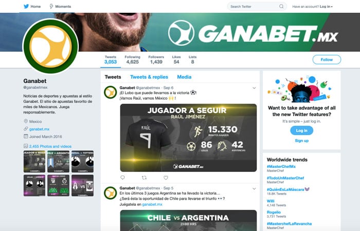 Apuestas Ganabet Bono Redes Rociales