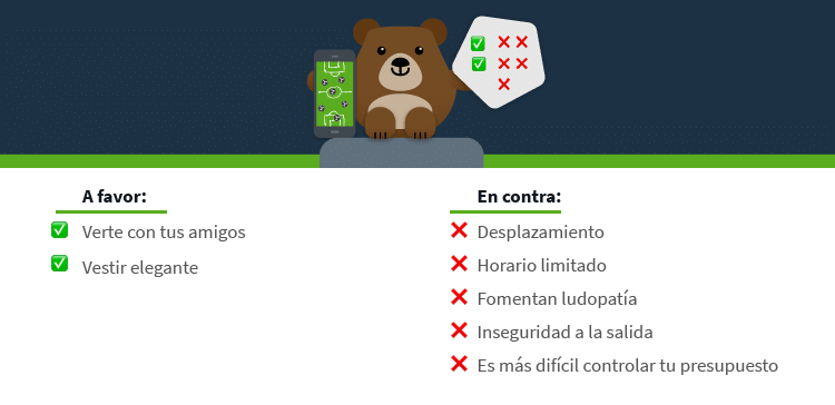 No vayas a los salones de juego, no son seguros