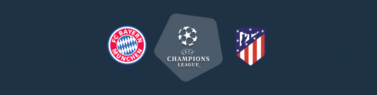 Cabecera del Bayern vs Atlético de la Champions 2020/21