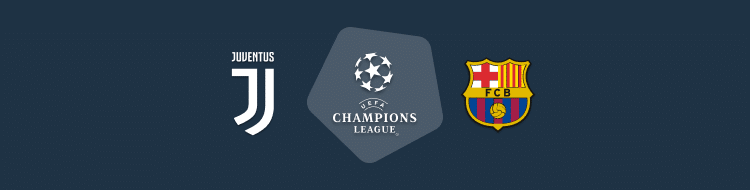 Cabecera del Juventus vs Barcelona de la Champions 2020/21