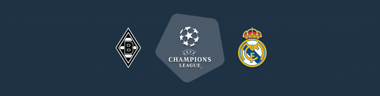 Cabecera del Monchengladbach vs Real Madrid de la Champions 2020/21