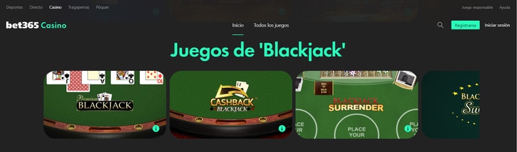 blackjack en bet365 casino