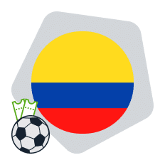 bandera de Colombia balón de fútbol apuestas online