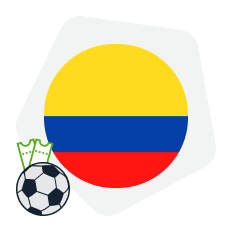 Colombia, bandera, balón