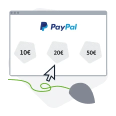 Elegir la cantidad depositada en PayPal