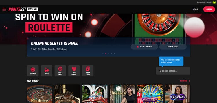 Casino online PointsBet