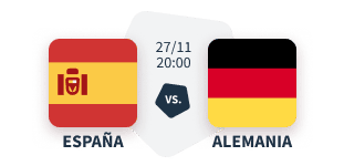 Pronóstico España Alemania tabla de cuotas
