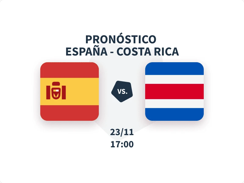 Pronóstico España vs Costa Rica