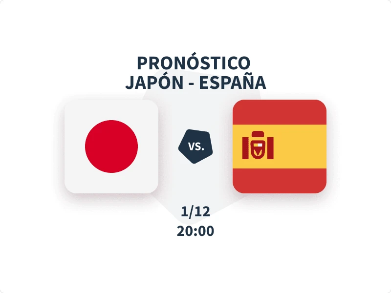 Pronóstico Japón vs España