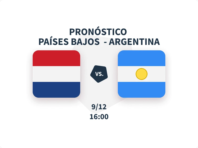 Pronóstico Países Bajos vs Argentina