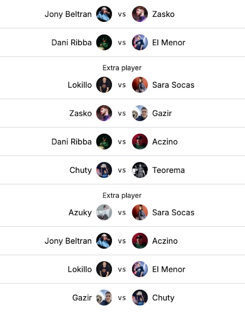 Imagen batallas jornada 1 de la FMS World Series de Valencia - Apuestas Batalla de Gallos