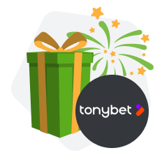 Imagen tabla 2 columnas sobre características del bono de bienvenida de apuestas de Tonybet