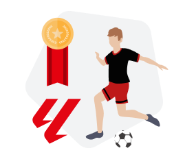 Imagen tabla 2 columnas jugadores favoritos a máximo goleado en LaLiga 2024-2025