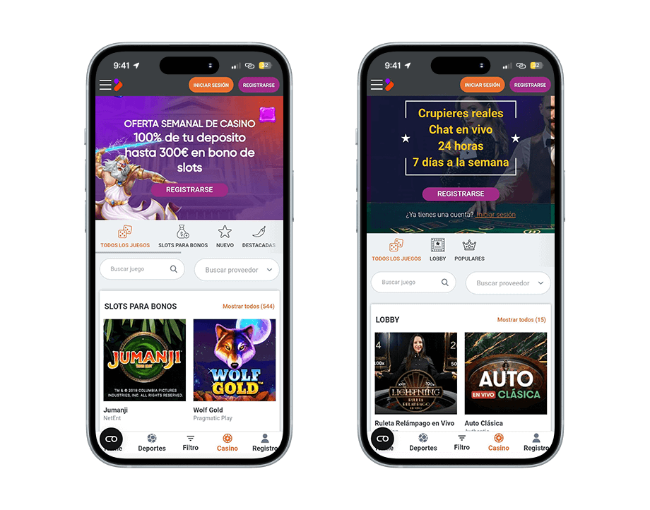 tonybet casino vista previa movil 1