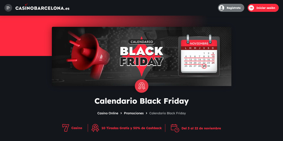 Promoción de casino Black Friday en Casino Barcelona 2024