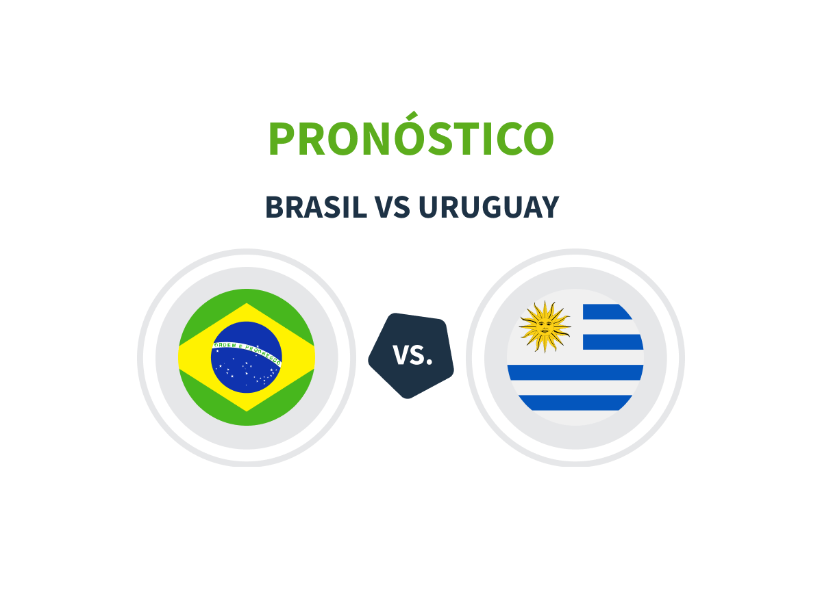 Imagen destacada pronóstico de apuestas entre las selecciones de Brasil y Uruguay