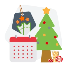 Imagen tabla dos columnas con promociones calendario adviento de navidad - Casas de apuestas y Casino