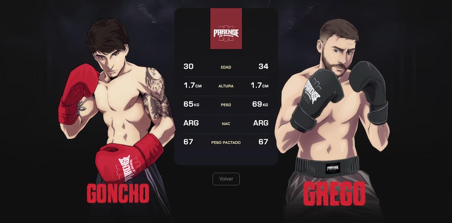 Imagen pelea Goncho vs Grego Rosello - Parense de Manos 3