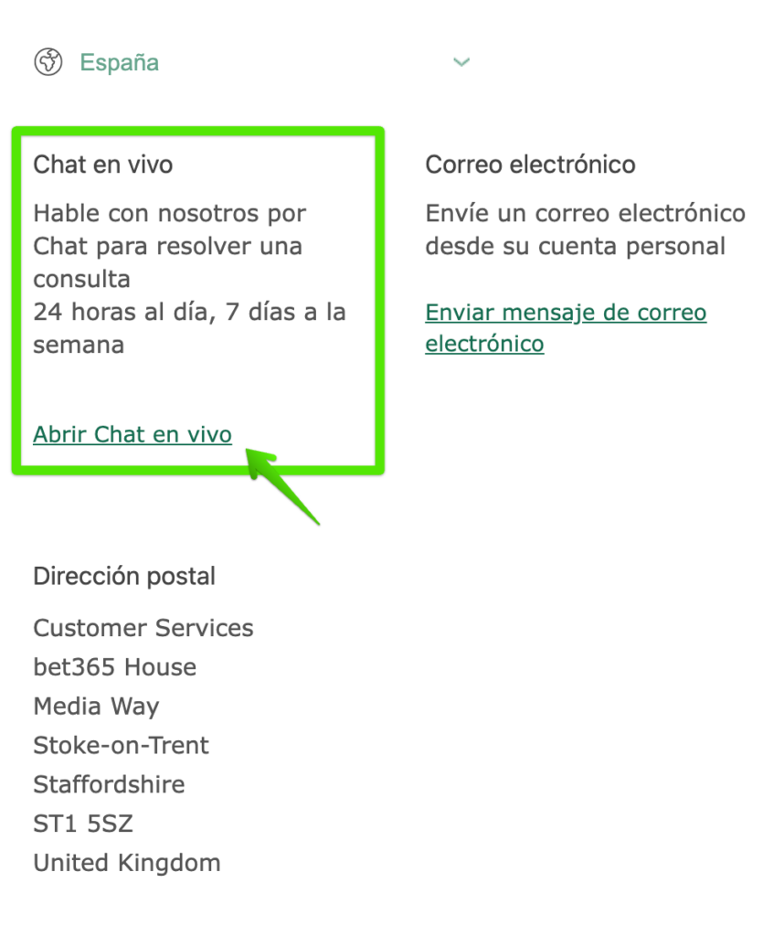 chat en vivo bet365 casino paso 3