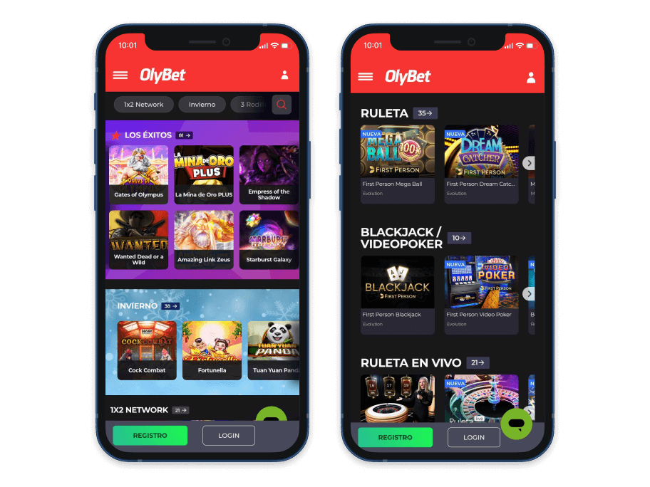 olybet casino vista previa movil 1