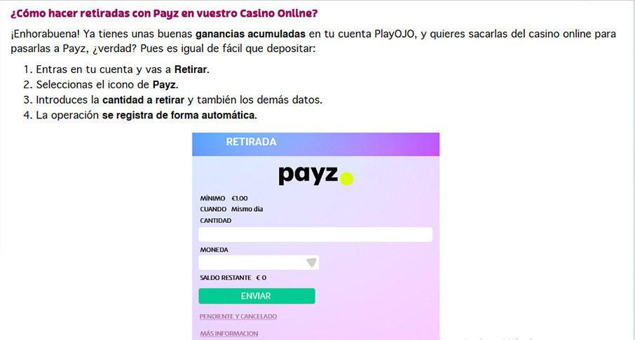 retirar fondos de casino con ecopayz