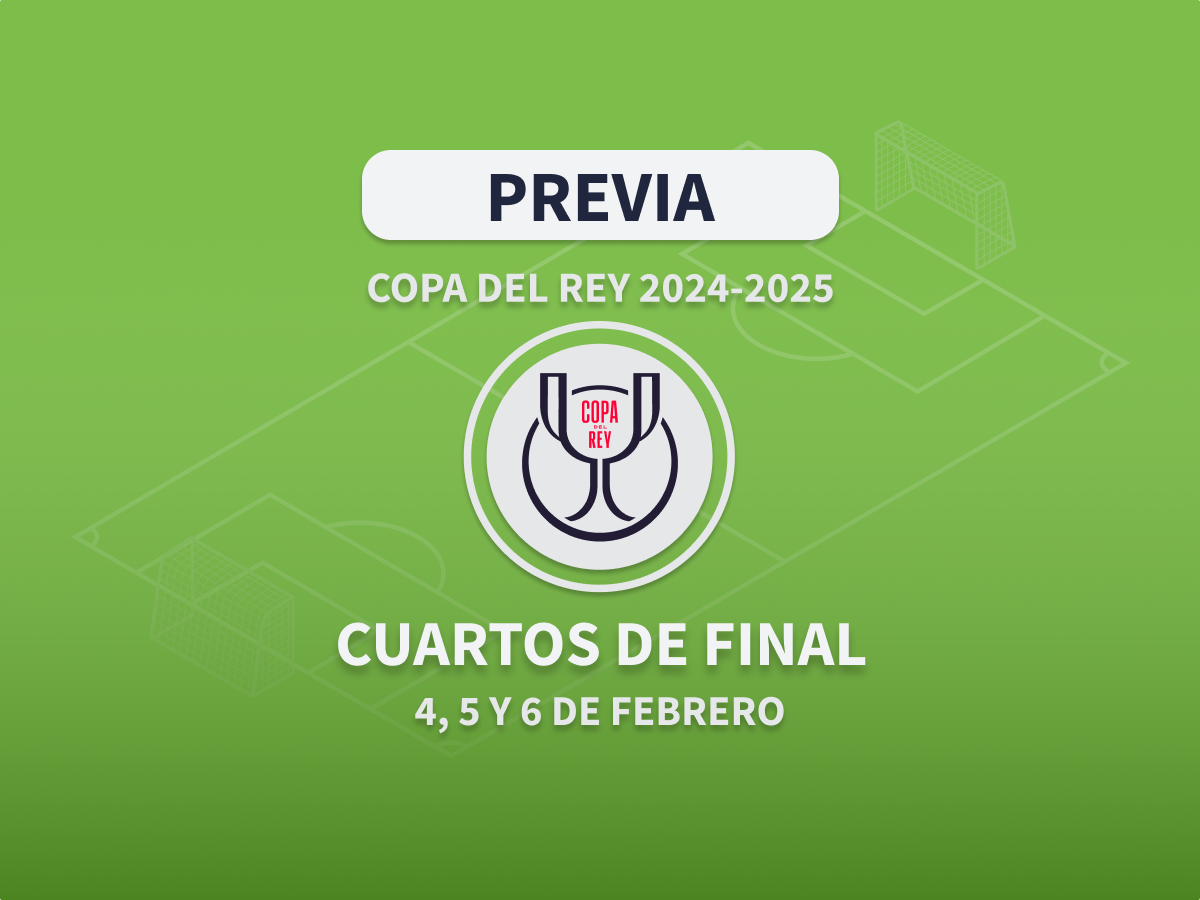 Imagen destacada previa de apuestas partidos de cuartos de final de Copa del rey 2025