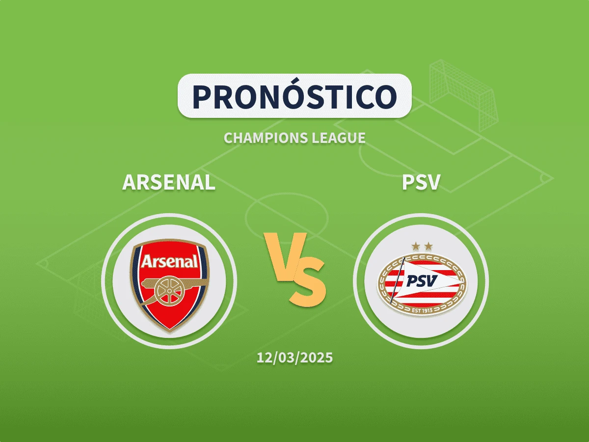 Pronóstico Arsenal vs PSV (12/03/2025)