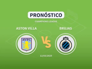 Imagen destacada pronóstico de apuestas entre el Aston Villa y el Brujas de Octavos de Champions League