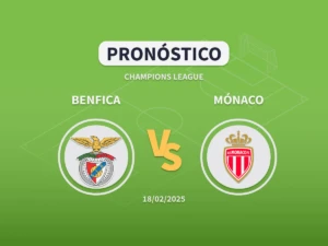 Imagen destacada pronóstico de apuestas al Benfica vs Mónaco del playoff eliminatorio de Champions League 2024-2025