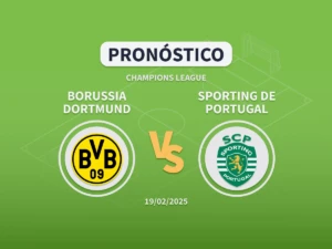 Imagen destacada pronóstico de apuestas al Borussia Dortmund vs Sporting de Portugal del playoff eliminatorio de Champions League 2024-2025