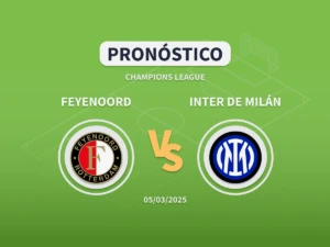 Imagen destacada pronóstico de apuestas entre el Feyenoord y el Inter de Milan de Octavos de Champions League